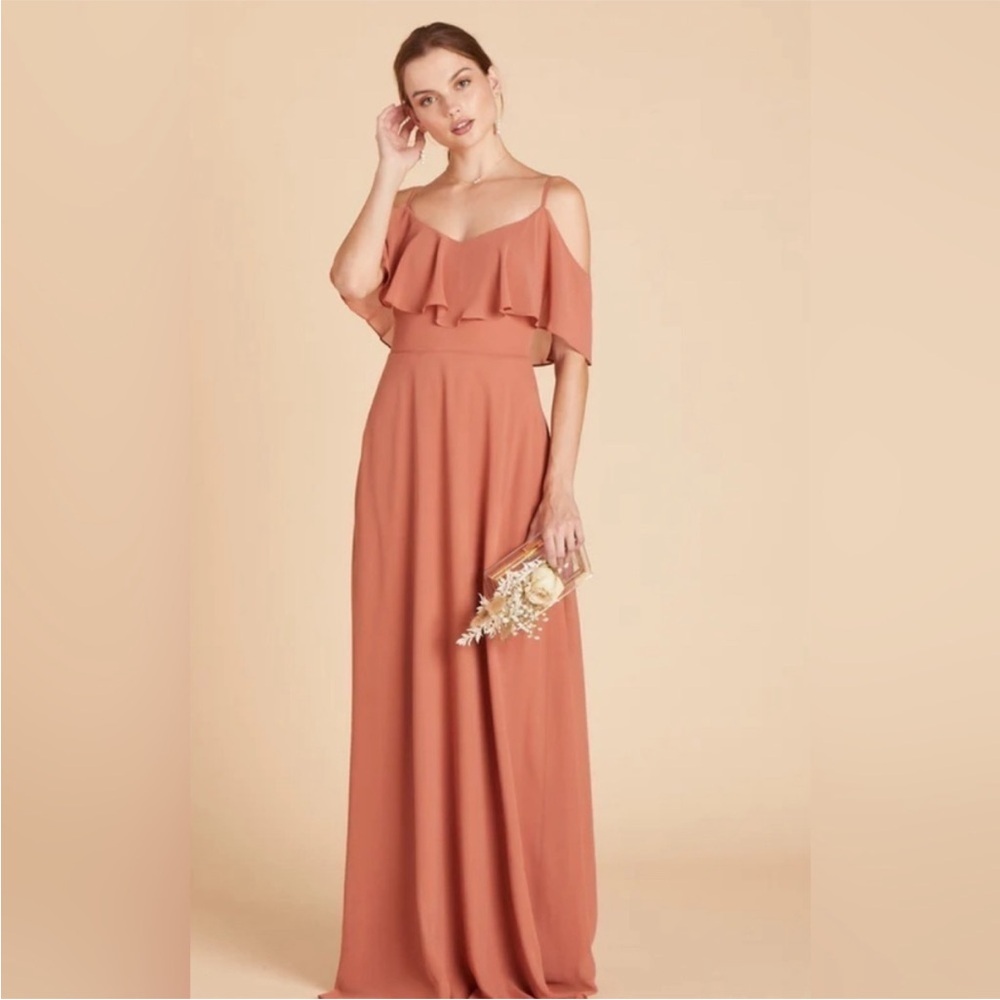 Birdy Grey Terracotta Chiffon Size Large - Bridesmaid